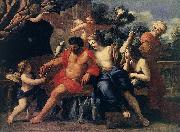 ROMANELLI, Giovanni Francesco Hercules and Omphale sdg painting